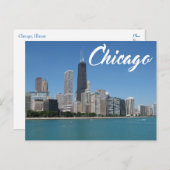 Carte Postale Chicago Illinois Skyline, USA (Devant / Derrière)