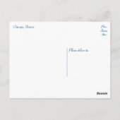 Carte Postale Chicago Illinois Skyline, USA (Dos)