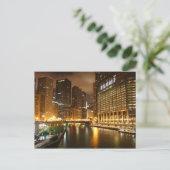 Carte Postale Chicago la nuit (Debout devant)