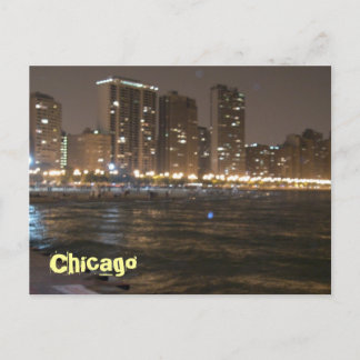 Carte Postale Chicago la nuit