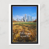 Carte Postale Chicago, la VILLE VENTEUSE (Devant)