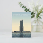 Carte Postale Chicago Lakefront: Modern Tower (Debout devant)