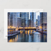 Carte Postale Chicago reflète (Devant / Derrière)