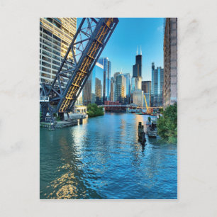 Carte Postale Chicago River et la tour Willis