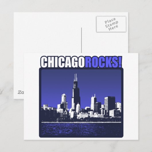 Carte Postale Chicago Rocks ! (Devant / Derrière)