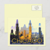 CARTE POSTALE CHICAGO SEARS TOWER (Devant / Derrière)