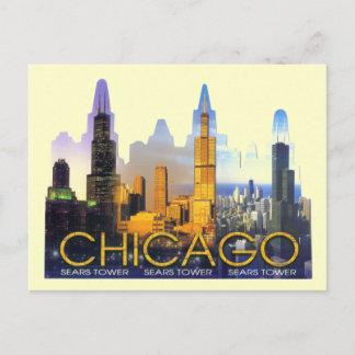 CARTE POSTALE CHICAGO SEARS TOWER
