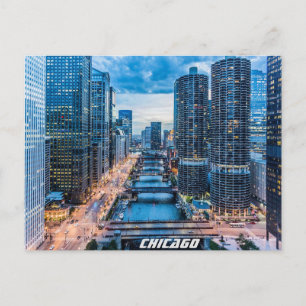 Carte Postale Chicago Skyline