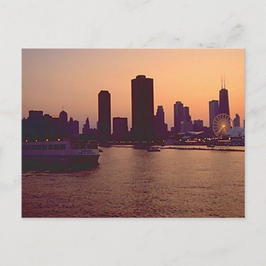 Carte Postale Chicago Skyline (Devant)