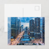 Carte Postale Chicago Skyline (Devant / Derrière)