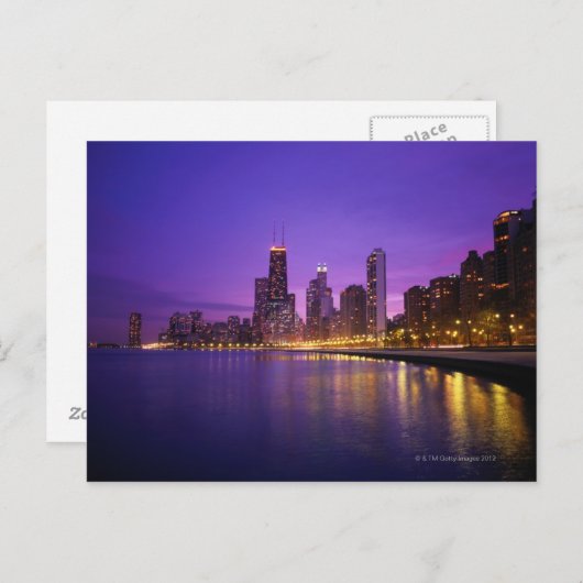 Carte Postale Chicago Skyline (Devant / Derrière)