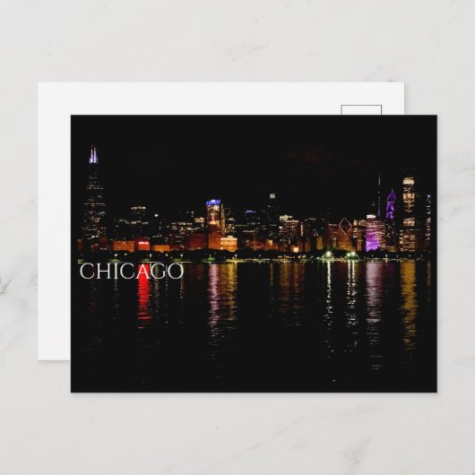 Carte Postale Chicago Skyline (Devant / Derrière)