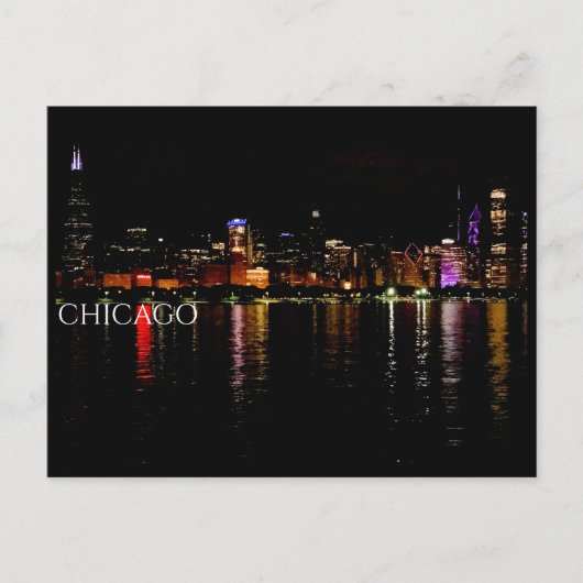 Carte Postale Chicago Skyline (Devant)