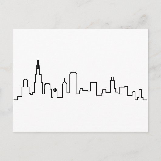 Carte postale Chicago Skyline (Devant)
