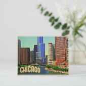 Carte Postale Chicago Skyline (Debout devant)