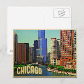 Carte Postale Chicago Skyline (Devant / Derrière)