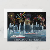 Carte Postale Chicago Skyline (Devant / Derrière)