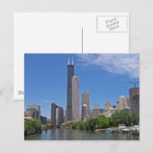 Carte Postale Chicago Skyline 4 (Devant / Derrière)