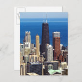 Carte Postale Chicago Skyline et points de repère (Devant / Derrière)