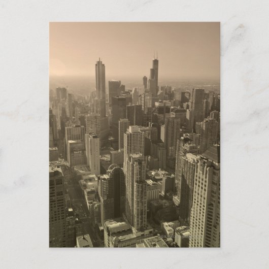 Carte Postale Chicago Skyline, John Hancock Centre Skydeck (Devant)