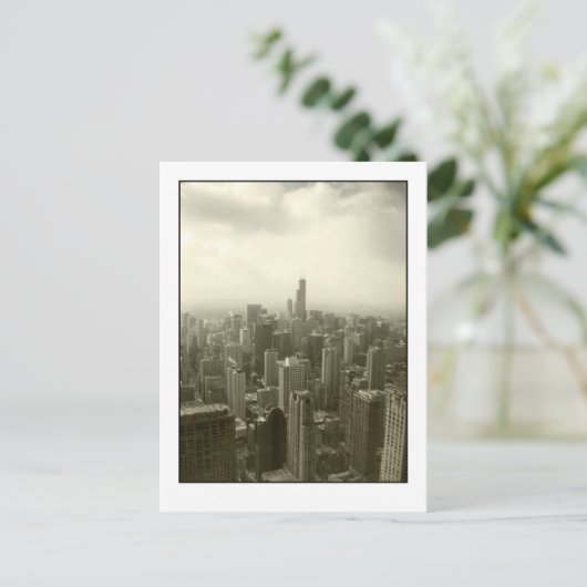 Carte Postale Chicago Skyline Mono (Debout devant)