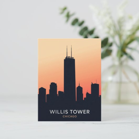 Carte Postale Chicago Skyscraper (Debout devant)