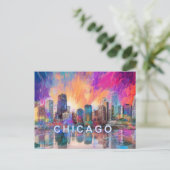 Carte Postale Chicago The Windy City (Debout devant)