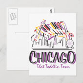 CARTE POSTALE CHICAGO-TODDLIN-TOWN (Devant / Derrière)