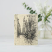 Carte Postale Chicago USA Travel (Debout devant)