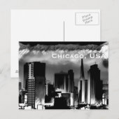 Carte Postale Chicago, USA Vintage voyage Tourism Ajouter (Devant / Derrière)