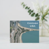 Carte Postale Chicago, USA Vintage voyage Tourism Ajouter (Debout devant)