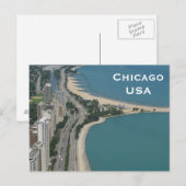 Carte Postale Chicago, USA Vintage voyage Tourism Ajouter (Devant / Derrière)