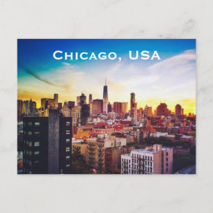Carte Postale Chicago, USA Vintage voyage Tourism Ajouter