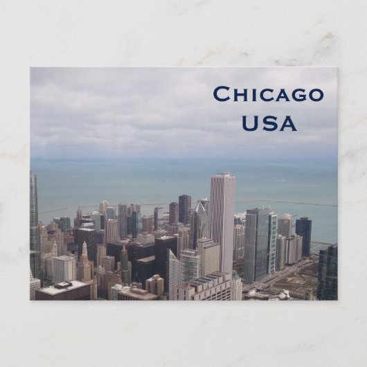 Carte Postale Chicago, USA Vintage voyage Tourism Ajouter (Devant)