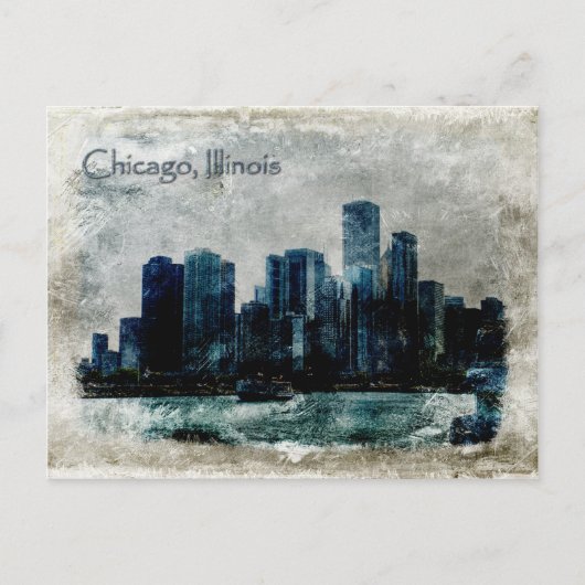 Carte Postale Chicago vintage (Devant)