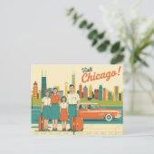 Carte Postale Chicago vintage (Debout devant)