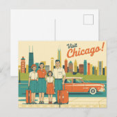 Carte Postale Chicago vintage (Devant / Derrière)