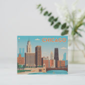 Carte Postale Chicago vintage (Debout devant)