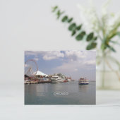Carte Postale Chicago - Vue de Navy Pier (Debout devant)
