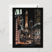 Carte Postale Chicago Water Tower Peinture Randsom Art (Devant / Derrière)