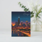 Carte postale Chicago Windy City (Debout devant)