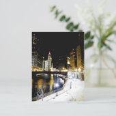 Carte postale Chicago Winter (Debout devant)