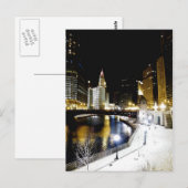 Carte postale Chicago Winter (Devant / Derrière)