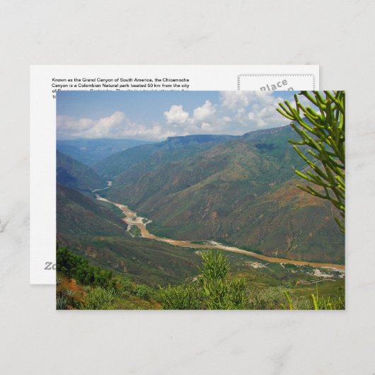 Carte postale Chicamocha Canyon (Devant / Derrière)
