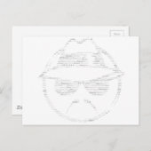 Carte Postale Chicana conduit bas texte (Devant / Derrière)