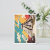 Carte Postale Chicen Itza Mexique Pop Art Voyage Illustration (Debout devant)