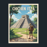 Carte Postale Chichén Itzá Mexico – Temple of Kukulcán<br><div class="desc">Discover the beauty of Chichén Itzá with this vibrant postcard featuring El Castillo,  the iconic Mayan pyramid in Mexico. Perfect for travelers,  history lovers,  and collectors,  this design captures the grandeur of one of the world’s most famous archaeological sites.</div>