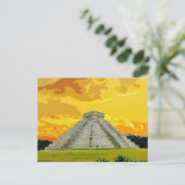 Carte Postale Chichen Itza Mexique Pyramide architecture ancienn (Debout devant)