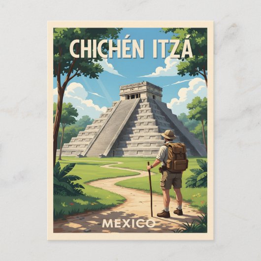 Carte Postale Chichén Itzá Mexique – Temple de Kukulcán (Devant)