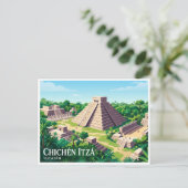 Carte Postale Chichén Itzá Valladolid Mexique (Debout devant)